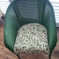 Lush Lusty Lloyd loom 1957 repainted and reupholstered occasional chair