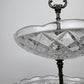 Bomboniere Vintage French Crystal Cut Three Tier Serving Cake Stand LOT 6439