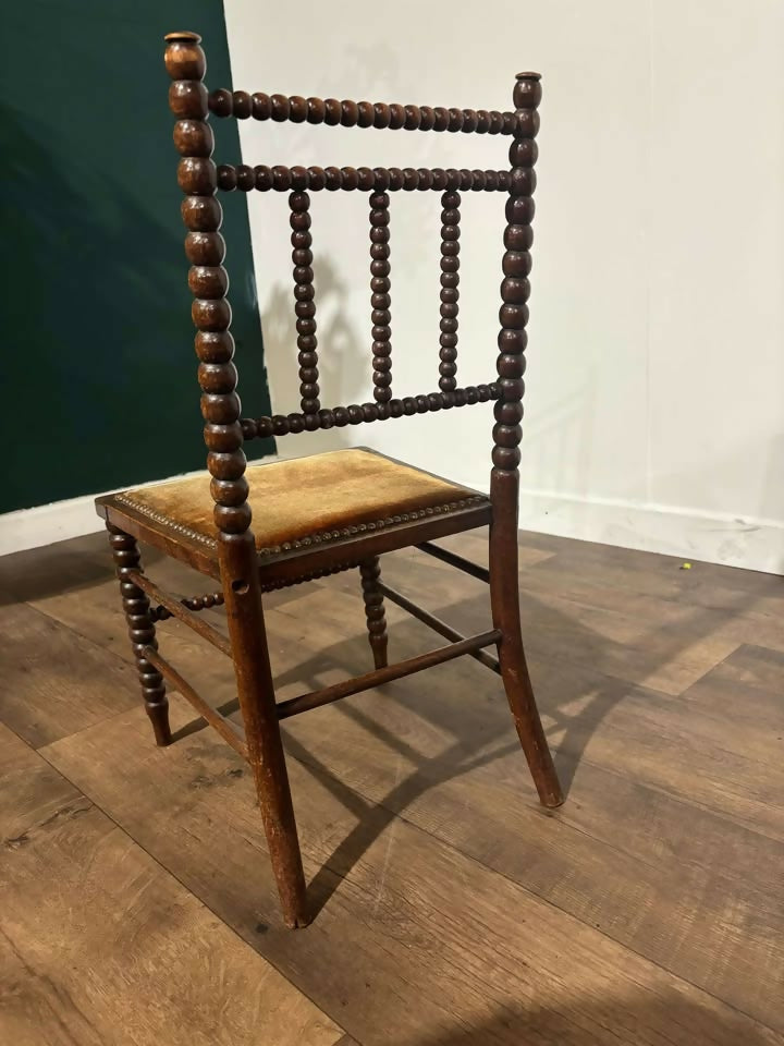 Victorian Mahogany Bobbin leg child's chairv