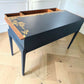 Stag minstrel navy blue gold console table dressing table desk