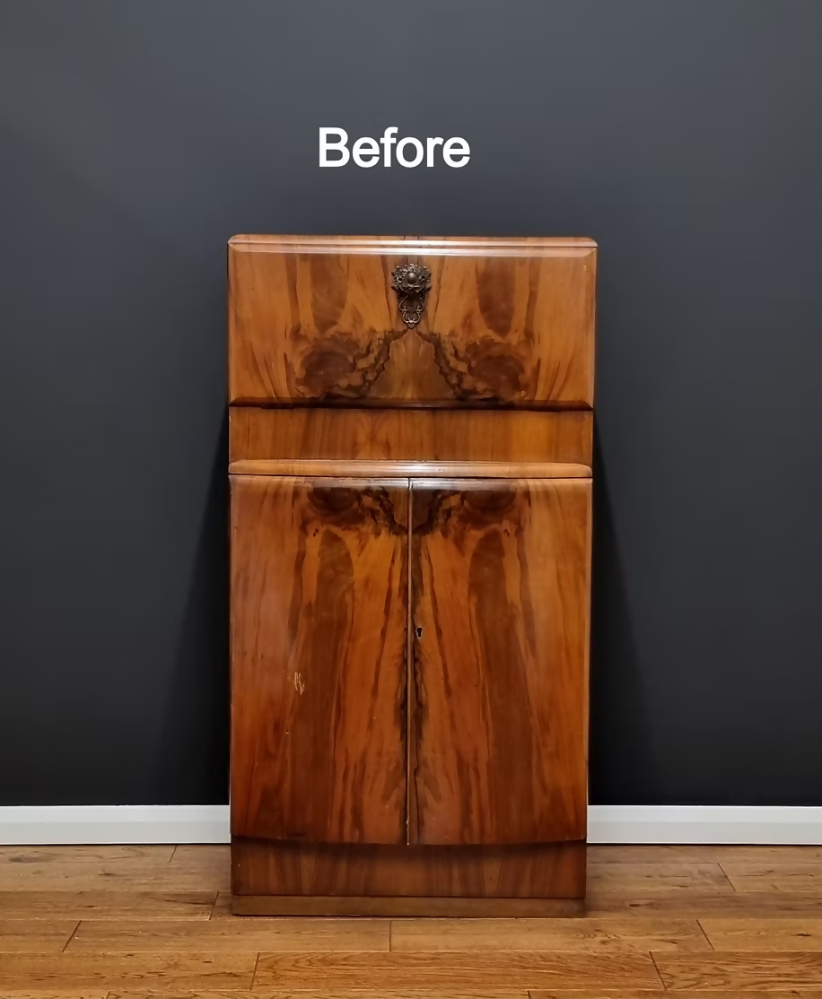 "Kikko" Art Deco Cocktail Cabinet, Vintage 1950s Drinks Cabinet