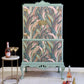 Vintage-decoupaged-drinks-cabinet-blush-pink-and-green-1