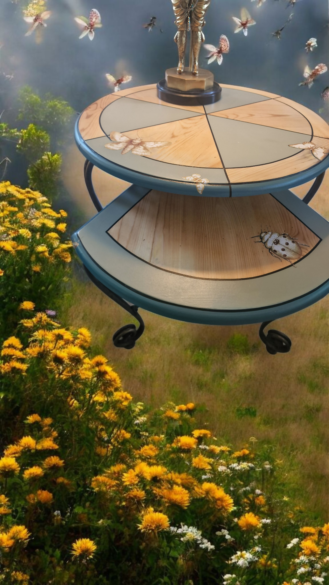 duo of tables, Wings and Things