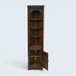 Corner Display Cabinet Carved Cupboard & Open Shelves by Jaycee FREE UK Delivery