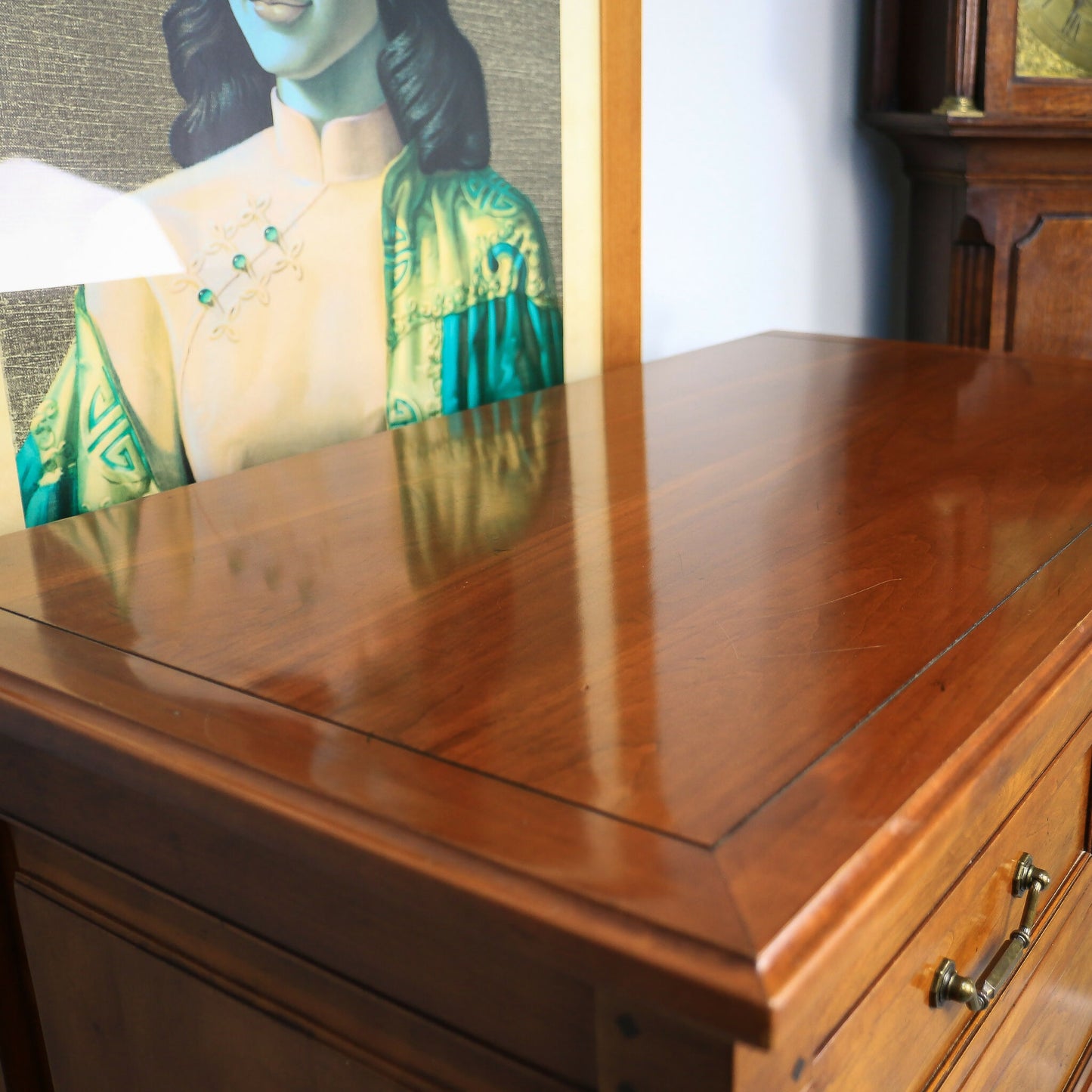 Willis and Gambier Cherrywood Chest of Drawers Tallboy 6 Drawers