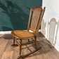 Edwardian Mahogany Rocking Chair with Berge Style Seat & Back Panelm