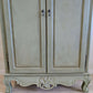Vintage French Armoire Wardrobe | Hand Painted Double Wardrobe | Ornate French Bedroom Furniture