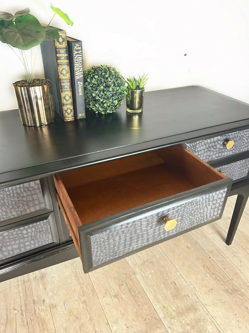 Sleek Stag Black Sideboard console table/dressing table/ TV media