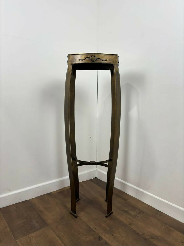Reproduction Heavy Cast Metal & Brass Jardiniere Stand