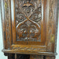 Antique Heavily Carved Oak Corner Cabinet