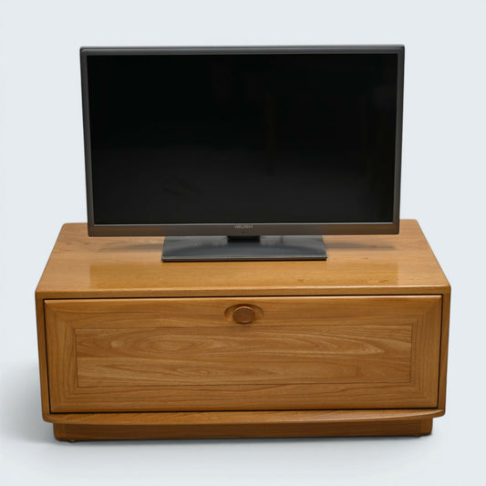 Ercol Windsor TV Stand / Video Unit Double Width Light Finish FREE UK Delivery*