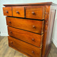 Reproduction Victorian Style Mahogany Six Drawer Bedroom Chest