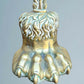 A Near Pair of 19th Century Brass Lion Paw Door Porters