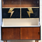 Rock N’ Roll Themed Jentique Mid-century Sideboard Bowie Lightning