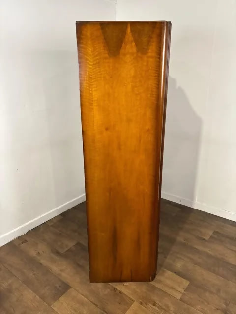 Vintage Walnut Double Wardrobe