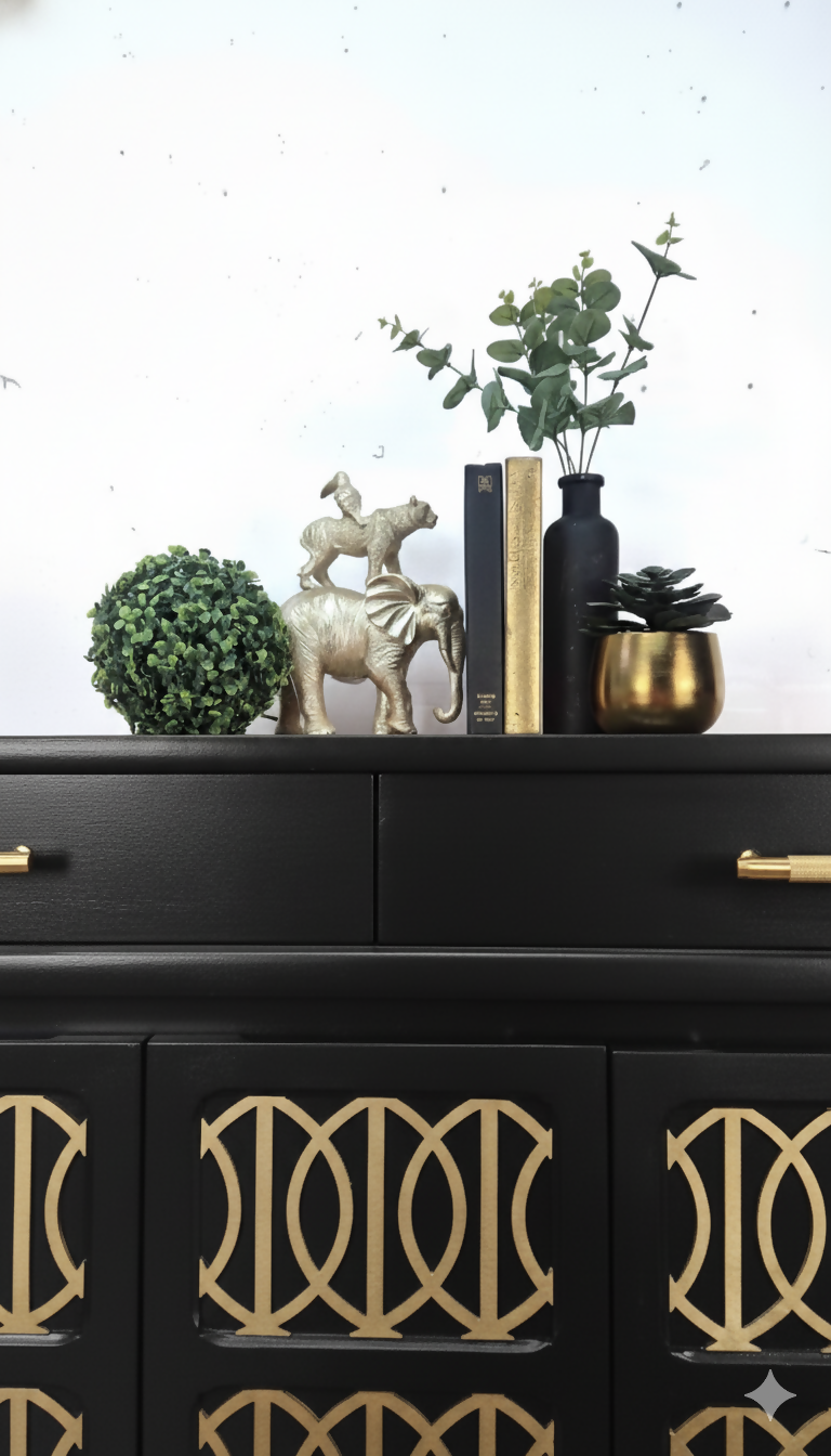 MADE TO ORDER- Midcentury Nathan sideboard in black