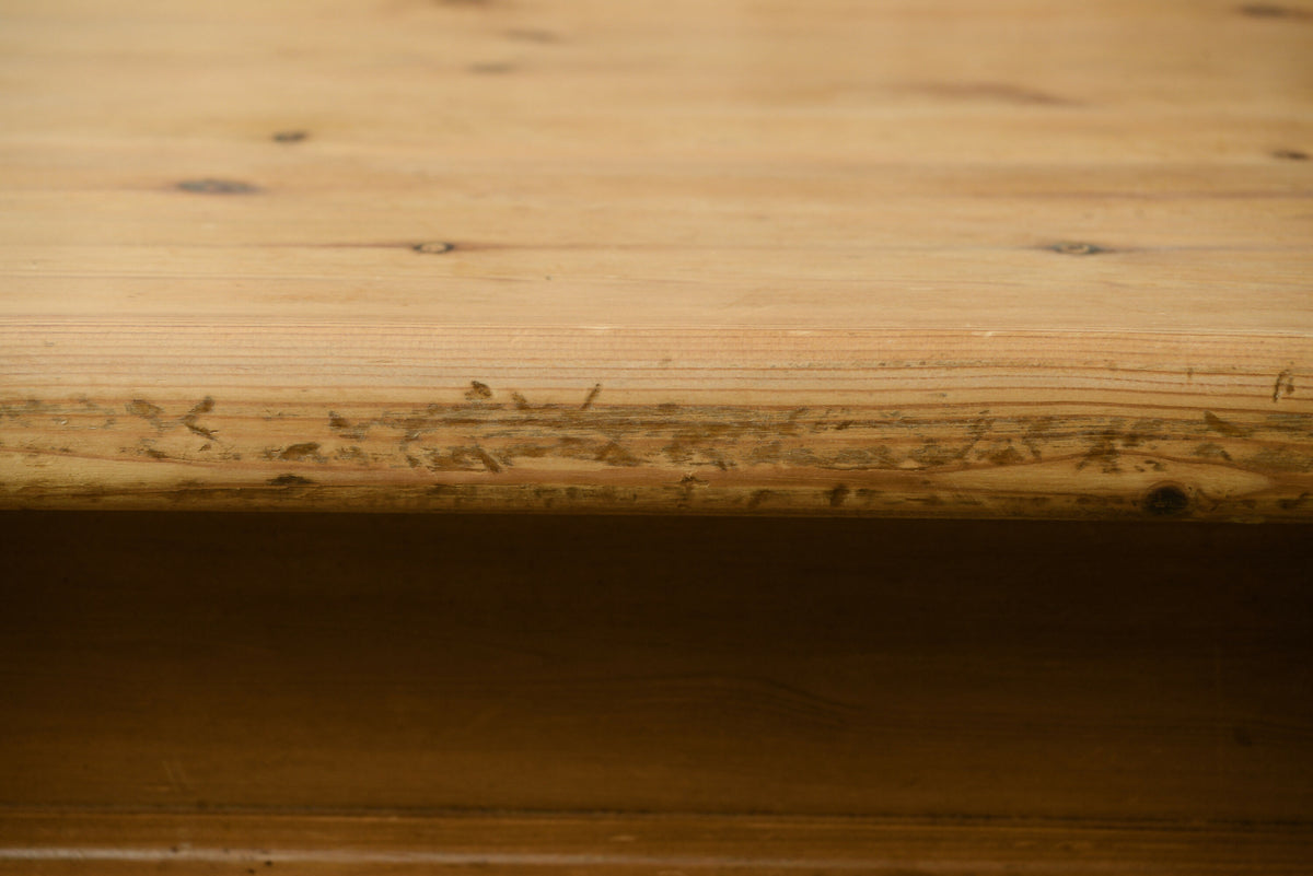 6.5 FT Pine Farmhouse Dining Table - Seats 8