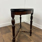 Antique Style Demi Lune Side Table on Reeded Supports