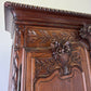 Wardrobe Antique French Style Walnut Two Door Carved Armoire LOT 6499