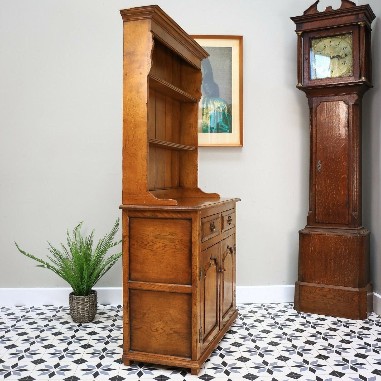 Vintage Oak Welsh Dresser in a Titchmarsh and Goodwin Style.