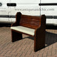 Small Vintage Victorian Pine Pew, 1800s