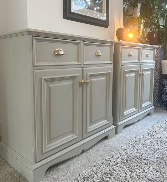 Newly refurbished pair of sideboards FREE Delivery alcove painted