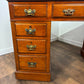 Victorian Mahogany Twin Pedestal Knee Hole Desk