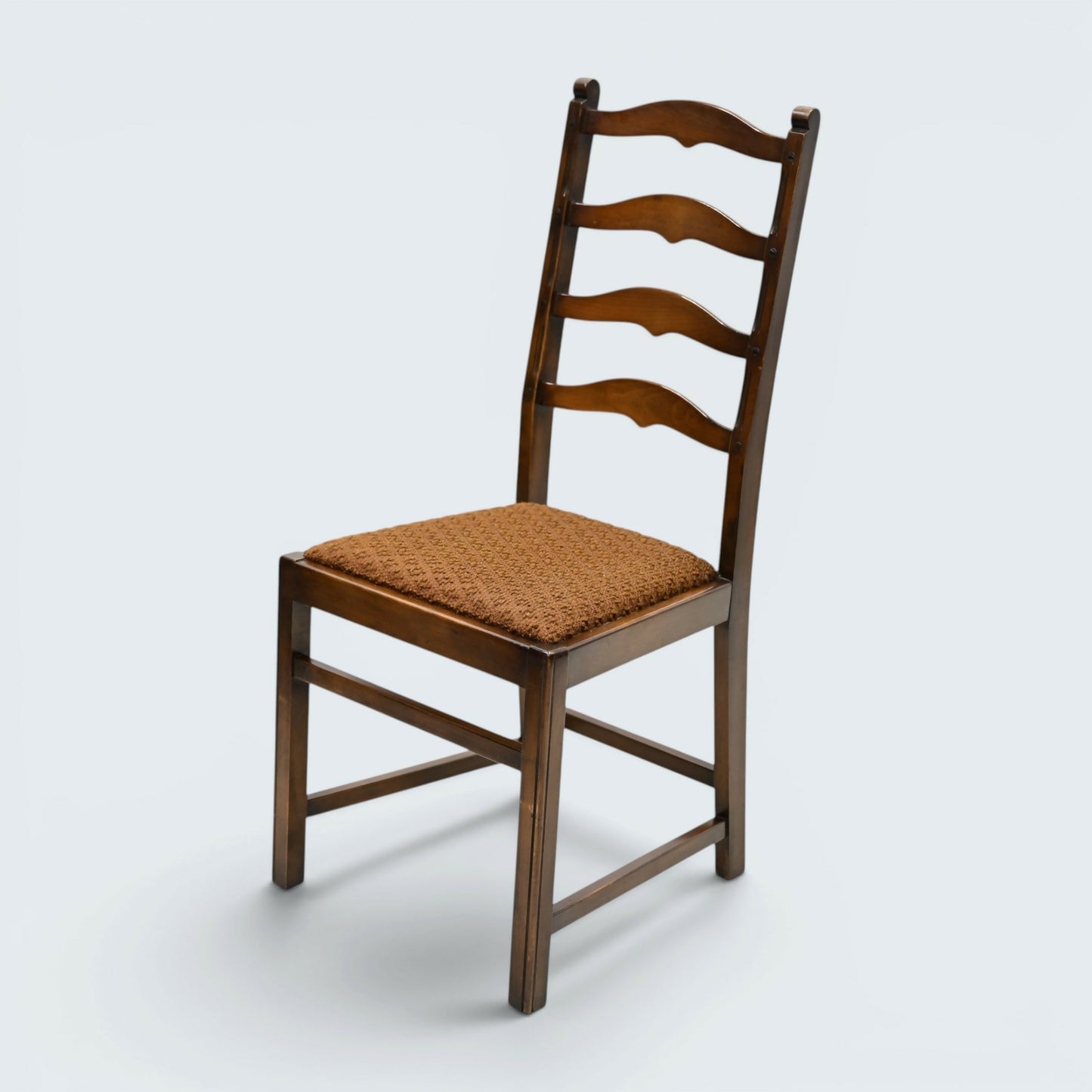 6 Ercol Dining Chairs 1970s Ladderback Drop On Seats Blue Label FREE UK Delivery