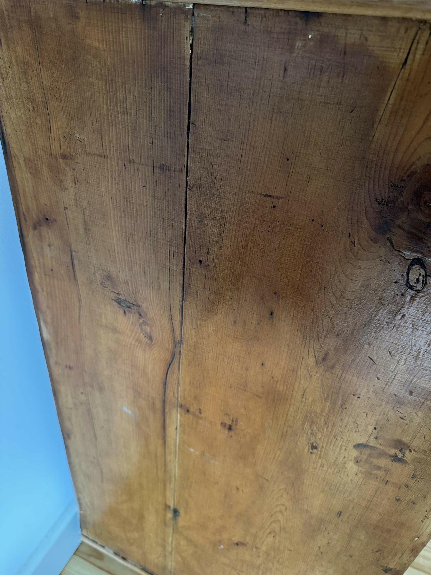 Antique Victorian Pine Chest of Drawers Rustic Solid Pitch Pine