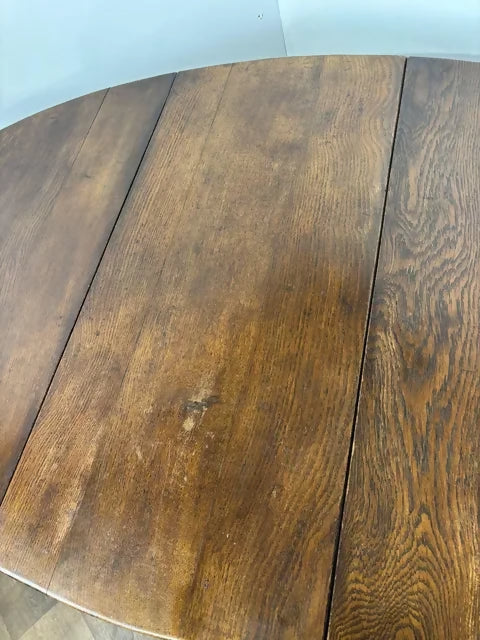 Vintage Oak Drop Leaf Dining Table