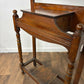 Vintage Oak Hall Coat Stand with Mirror & Storage