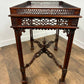 Reproduction Mahogany Chippendale Style Silver Table