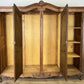 Wardrobe Vintage French Louis XVI Style Oak Four Door Mirrored Armoire LOT 4901