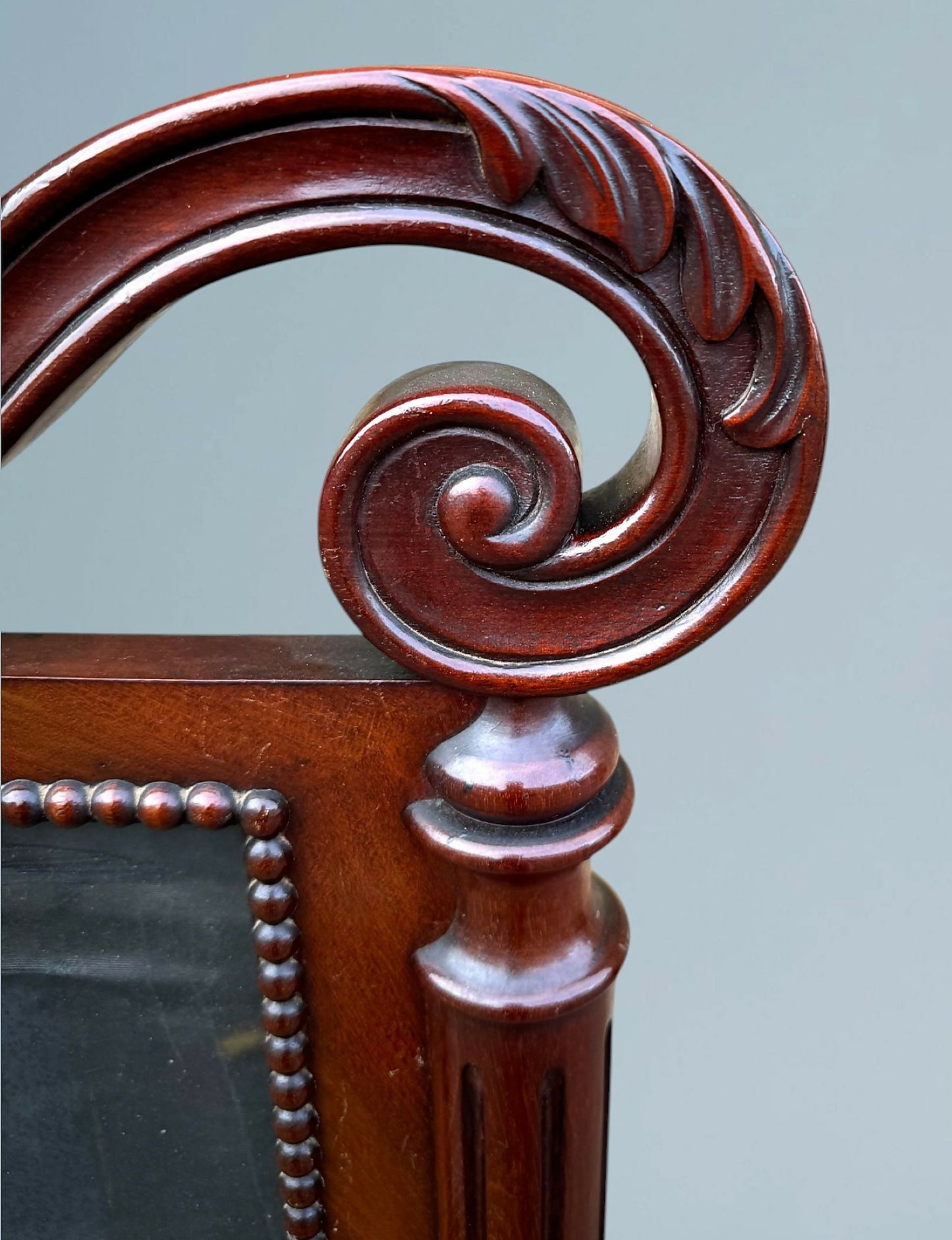 George IV Mahogany Fire Screen