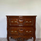 French Rococo style carved mahogany chest of drawers
