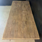 Rare Deep Bleached Oak Farmhouse Dining Table