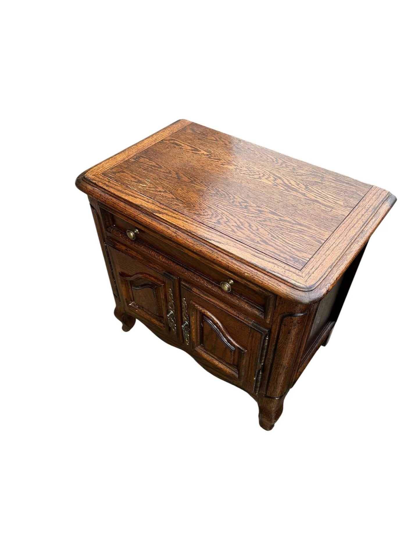 Vintage Oak French Provincial style bedsides cupboards by Century furniture