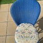 Copy of Lloyd loom dining/ accent chairs. Different colours. Different fabric. Choose the combination