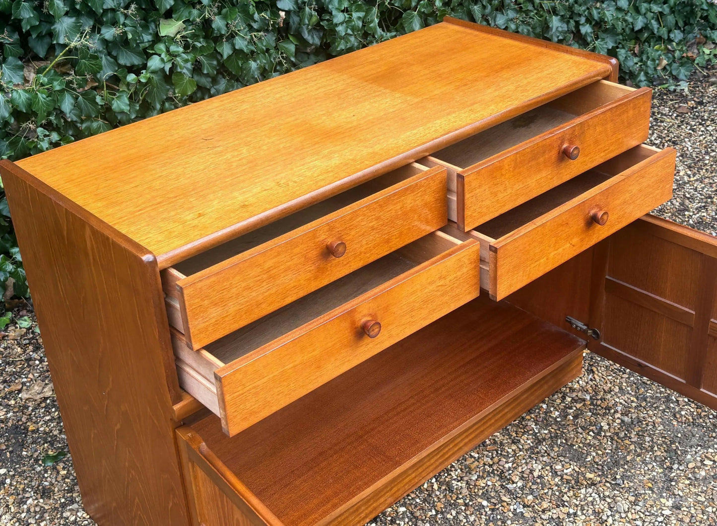 Vintage Nathan Mid Century Teak Sideboard Cabinet