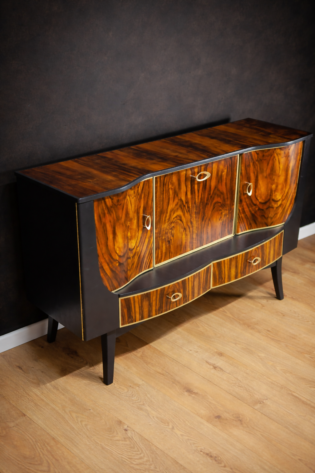 Crimson Crimson Cocktail Cabinet | Drinks Cabinet | Mid Century Bar Cabinet | Statement Home Bar