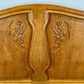 Bed Vintage French Louis XVI Double Bed Frame Oak Carved Headboard LOT 3654