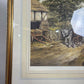 J.L. Chapman Framed Country Village Print – Horse & Cart Scene
