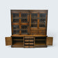 Old Charm Large Wall Unit Bureau Drink Cabinet Light Oak Finish FREE UK Delivery