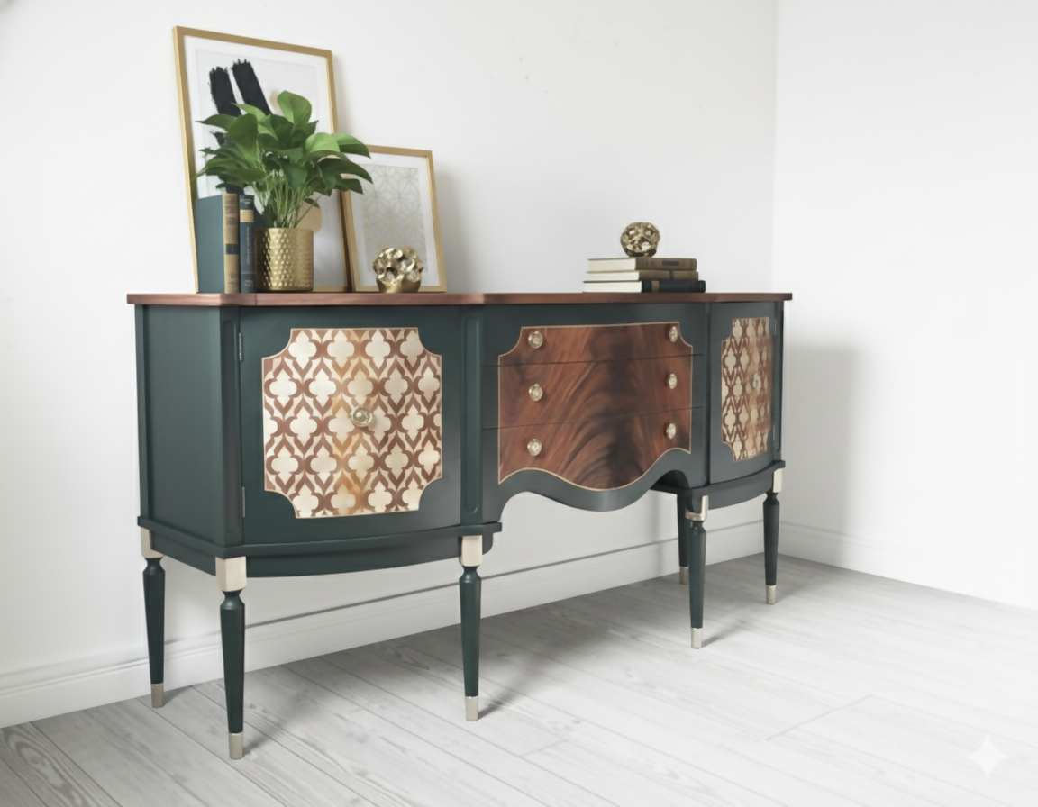 Strongbow sideboard in dark green