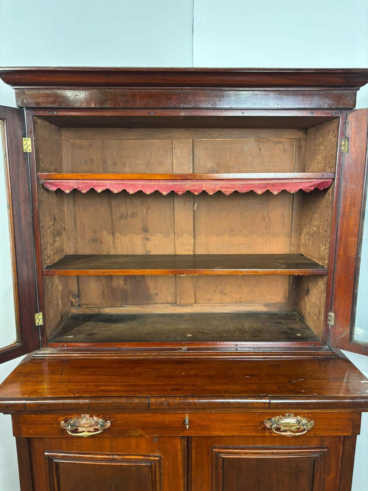 Late Victorian Mahogany Glazed Bookcase