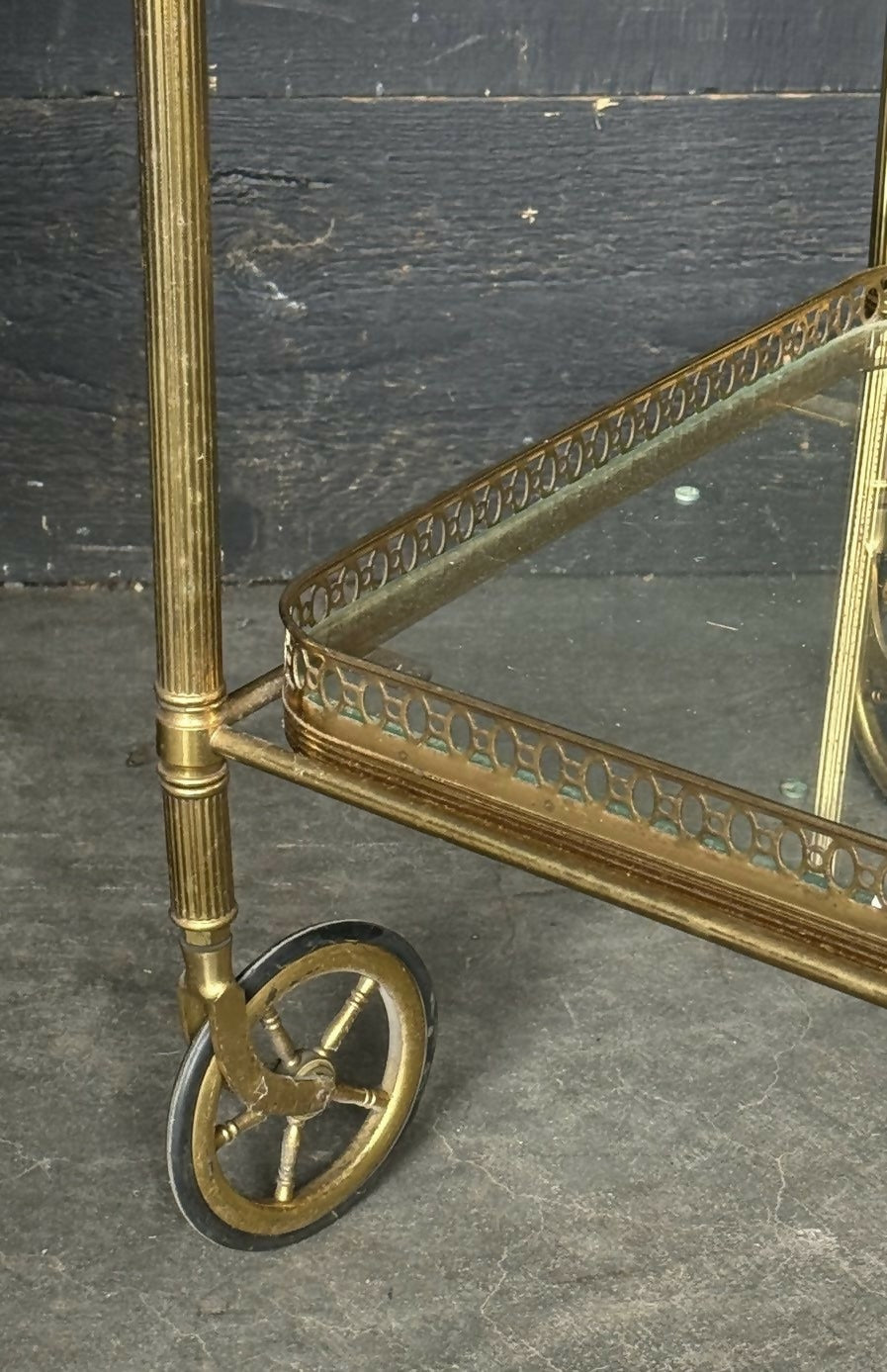 French Brass Cocktail Trolley