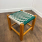 Vintage Oak Framed Stool