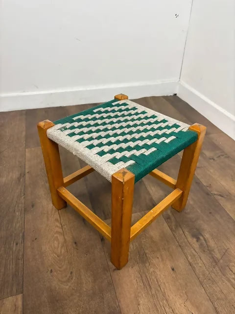 Vintage Oak Framed Stool
