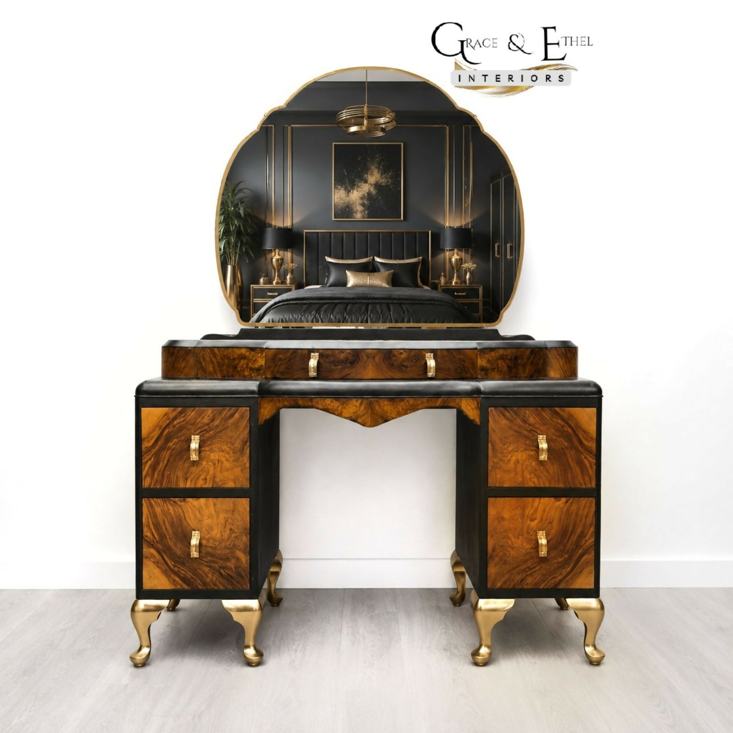 Vintage Art Deco Vanity Table | Elegant Dressing Table