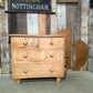 Antique Mid Victorian Pine Two over Two Chest of Drawers, c1850